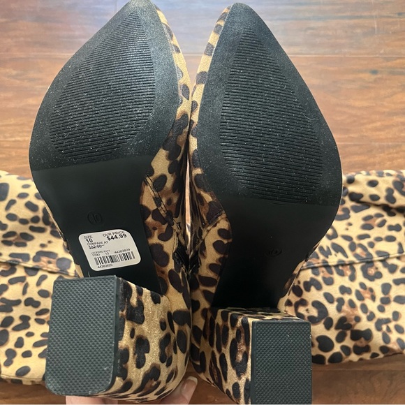 New Leopard Print Thigh High Boots Size 10 - Picture 9 of 9